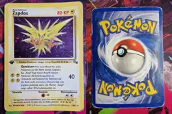 Zapdos 15/62 1st Edition Holo Fossil 2000 German Pokemon Card - Image 1