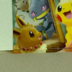 Pikachu Eevee Clear Card Pokemon Center Limited Not for Sale 2018 Japan F/S - Image 4