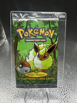 Pokemon TCG 1st Ed. Jungle Booster Pack Open/Empty Flareon - Image 1