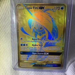 Pokemon Tapu Fini GX SV92/SV94 Sun & Moon Hidden Fates Shiny Vault Near Mint - Image 2