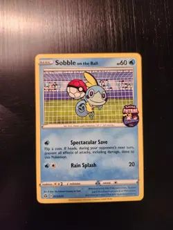 Sobble on the Ball - 005/005 - Pokemon Futsal Promo (Pokemon TCG 2020) - Image 1
