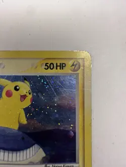 Pokemon TCG Pikachu 12/17 Pop Series 5 Holo Bleed Inverted Back Error Damaged HP - Image 5