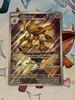 Pokemon TCG Alakazam Black Star Promo Mega Evolution #009 Near Mint Condition - Image 1