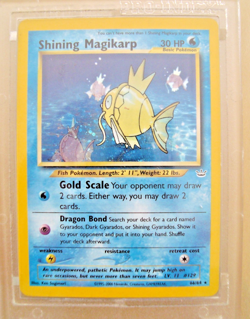 SHINING MAGIKARP HOLO SECRET RARE 66/64 2001 POKEMON Mint in Case (C-4) - Image 2