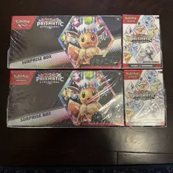 Pokemon Sam’s Club Prismatic Evolutions Surprise Box + Booster Bundle Lot Of 2 - Image 1