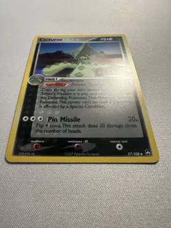 Pokemon TCG - Cacturne (27/108) EX Power Keepers Stamped - Holo Rare - NM - Image 3