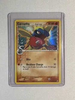Pokemon TCG - Carvanha (61/110) EX Holon Phantoms Stamped - Reverse Holo - NM - Image 5