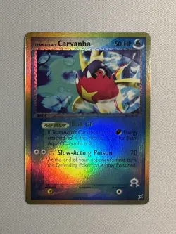 Pokemon TCG - Carvanha (25/95) Team Magma vs. Team Aqua - Reverse Holo - NM - Image 1