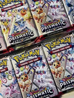 Lot of 10 Pokemon TCG Prismatic Evolutions Booster Packs - SEALED - Image 1