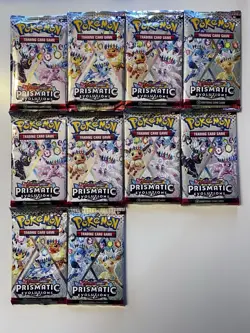 Lot of 10 Pokemon TCG Prismatic Evolutions Booster Packs - SEALED - Image 2