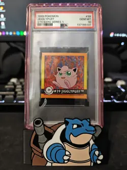 1999 Pokemon Artbox Sticker Series 1 Jigglypuff- PSA 10 POP 1 - Image 1