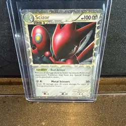 2010 Pokemon HeartGold & SoulSilver Undaunted Scizor Holo #84/90 - Image 1