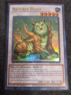 Yugioh Naturia Beast HAC1-EN120 Duel Terminal Ultra Rare 1st Ed NM - Image 1