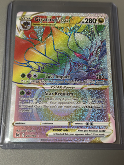 Pokemon Giratina VSTAR TCG 201/196 Lost Origin Secret Rare Rainbow Card - Image 1