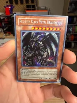 PP01-EN015 Red-Eyes Black Metal Dragon Secret Rare LP Yugioh Card - Image 3