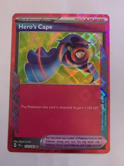 Hero's Cape - 152/162 - Pokemon Card - Ace Spec Trainer Tool Holo Rare - Image 1
