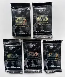 Star Wars CCG Premiere Japanese Booster Card Pack Lot Sealed Takara 5x - Image 1