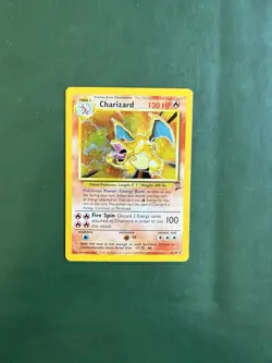 Pokemon TCG Charizard Base Set 2 Holo Unlimited Rare Card 4/130 - Image 1