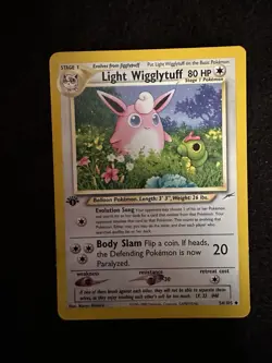 Light Wigglytuff 54/105 Neo Destiny 1st Edition Pokemon TCG Vintage Card - Image 1