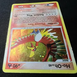 Ho-Oh 10/132 Secret Wonders HOLO BLEED Error Pokemon Card w/ 💫 2 SWIRLS - MP - Image 5
