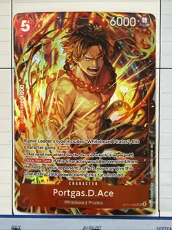 Portgas.D.Ace (Illustration Box Vol.5) SR One Piece Promotion Cards ST15-005 NMF - Image 1