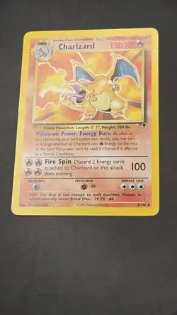 Charizard 3/110 Legendary Collection Pokemon TCG Non-Holo Rare Card 2002 - Image 3
