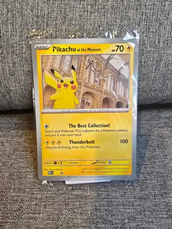 pikachu at the museum card black star promo - Image 1