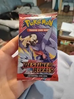 Pokemon Cards Destined Rivals Pack Still Sealed Bought From Temu - Image 1