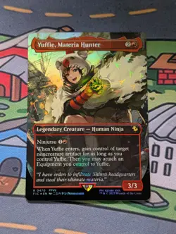 Yuffie, Materia Hunter (Borderless) (Chocobo Track Foil) R Commander: FINAL FANT - Image 1