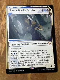 1x SHOWCASE ETRATA, DEADLY FUGITIVE - Murders at Karlov - MTG - Magic - Image 1