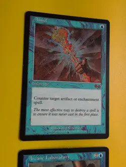 Annul - Interrupt & Arcane Laboratory MTG 2 Card. Urza's Saga. Old Vintage - Image 4