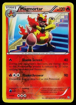 Pokemon Card - Magmortar Dragons Exalted 21/124 Reverse Holo - Image 1