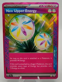 Neo Upper Energy ACE SPEC Pokemon TCG Special Energy 162/162 Holo English - Image 1