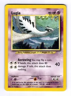 Lugia Neo Revelation #20 (2001) Rare LP Pokemon - Image 1