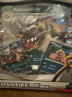 Pokemon TCG Mabosstiff EX Display Box W/ 4 Booster Packs New/Sealed - Image 3