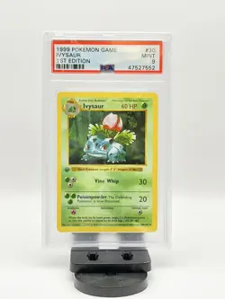 1999 POKEMON BASE SET 1ST EDITION #30 IVYSAUR PSA 9 SHADOWLESS MINT - Image 1