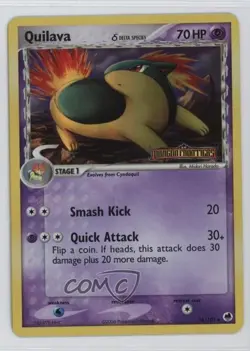 Quilava Reverse Foil Pokemon EX Dragon Frontiers #36 2006 - Image 1