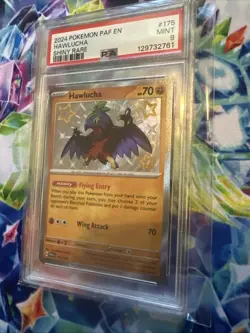 2024 POKEMON PAF EN-PALDEAN FATES #175 HAWLUCHA SHINY RARE PSA 9 MINT LOW POP - Image 2