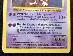 Mewtwo Base Set Holo 10/102 Shadowless 1999 Vintage Pokemon Wotc - LP/MP - Image 4