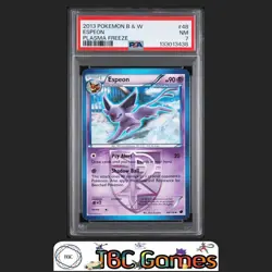 Espeon Black & White Plasma Freeze #48 Non-Holo PSA 7 - Image 1