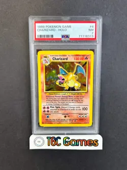 Charizard Base Set Unlimited Holo #4 PSA 7 - Image 1