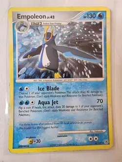 Pokemon Diamond and Pearl 4/130 Empoleon Holo Rare - Image 1