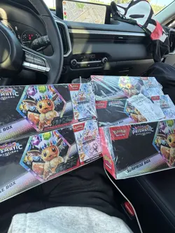 Pokemon Prismatic Evolutions Surprise Booster Box Lot Sealed 4 Boxes TCG Eevee - Image 1