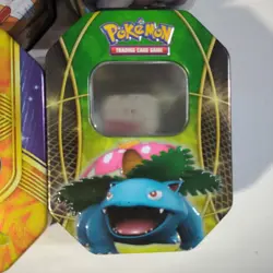 Lot of 6 Pokemon TCG Empty Metal Tin Boxes Pikachu Bulbasaur Mewto - Image 4
