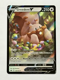 Pokemon TCG - Greedent V - 120/159 - 2023 SWSH12.5 Crown Zenith AR - Image 4