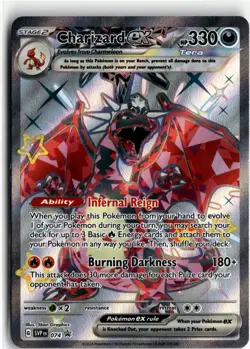 2024 Pokemon Charizard ex Tera SVP EN 074 Black Star Promo Holo - Image 1