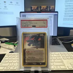 2007 POKEMON POP SER 5 #17 UMBREON-GOLD STAR PSA 7 - Image 1