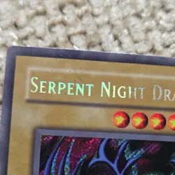 Konami Yu-Gi-Oh Serpent Night Dragon Magic Ruler 1st Edition MRL-103 Holo Dragon - Image 5