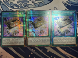 Yugioh Shining Sarcophagus Starlight Rare MP25-EN005 x3 Near Mint - Image 1