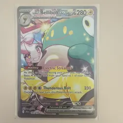 Pokemon TCG Iono's Bellibolt EX Journey Together Ultra Rare Holo Card 183/159 - Image 1